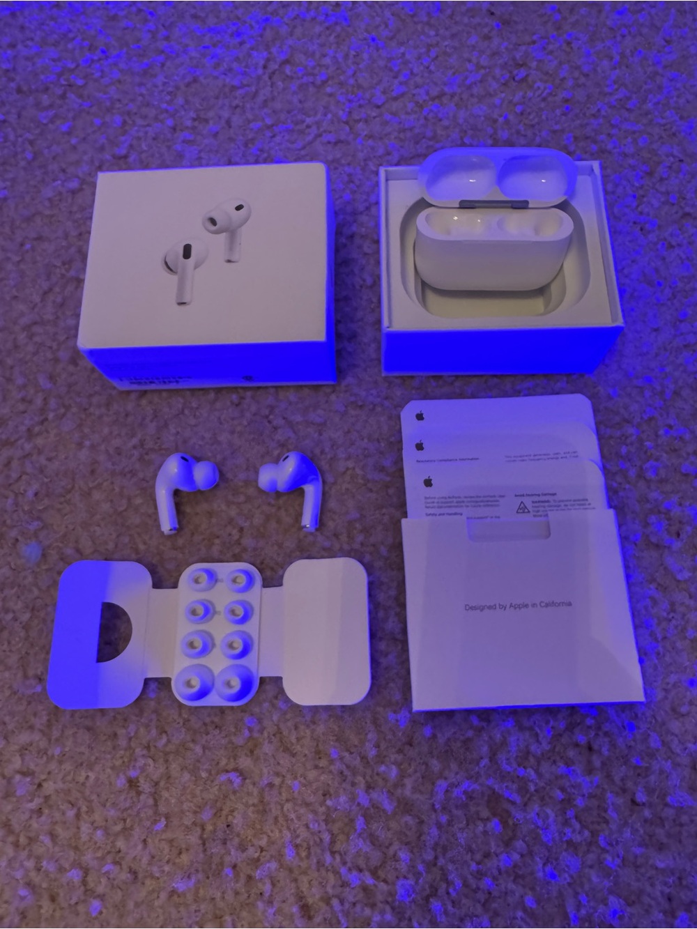 Apple AirPods Pro 3 with ANC Charging Case and Extra Ear Tips — White